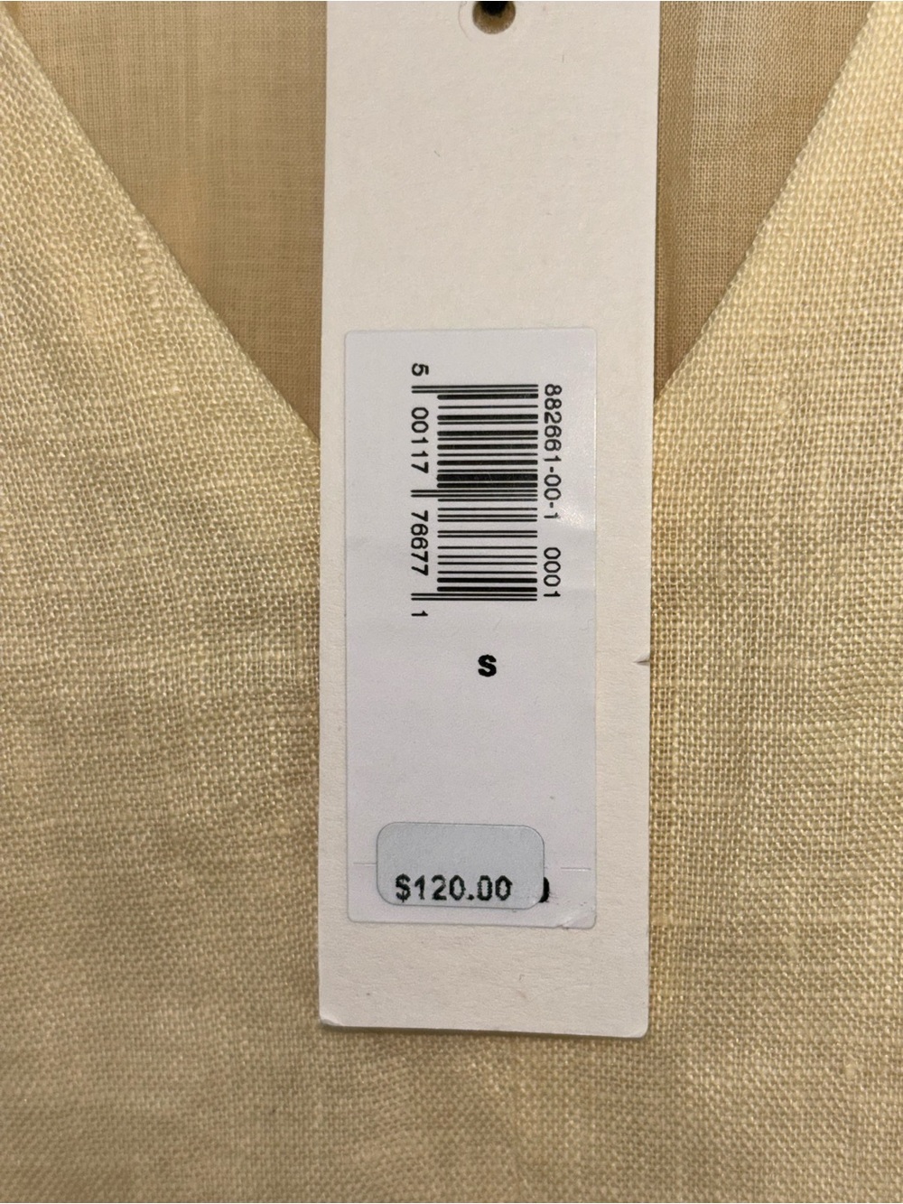 NWT retail $120 size S #BananaRepublic Livia linen mini dress in butter yellow. - Picture 7 of 7